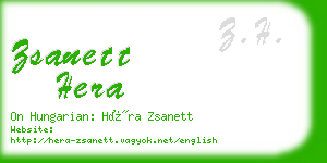 zsanett hera business card